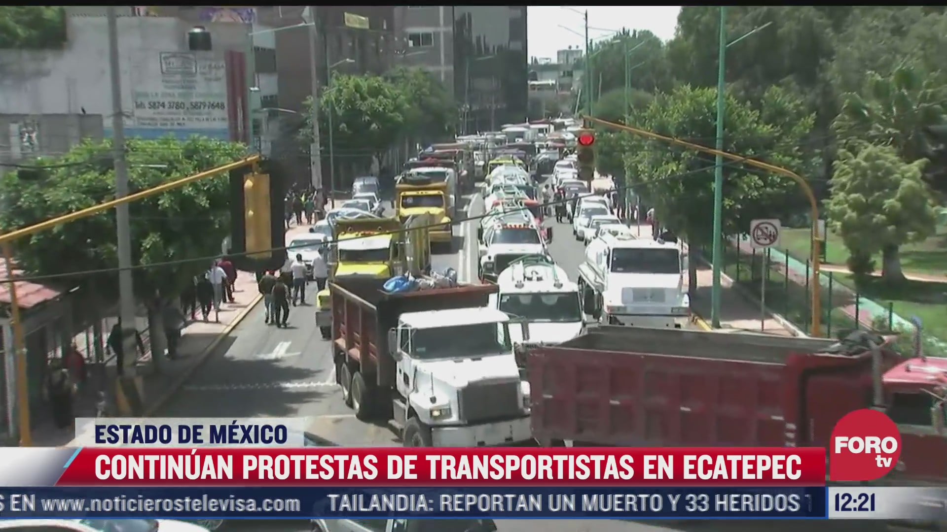 bloqueo de transportistas paraliza circulacion en ecatepec