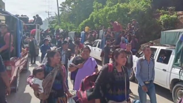 Centenas de tzotziles regresan a sus hogares en Pantelhó