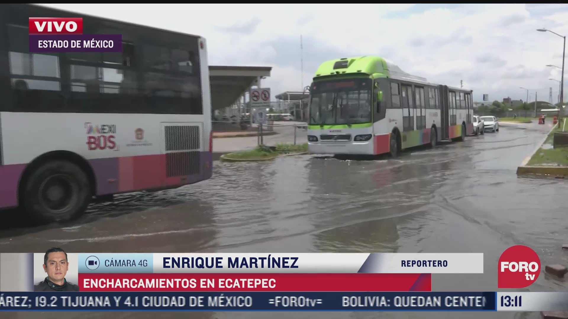 continuan los encharcamientos en ecatepec tras fuerte lluvia del jueves