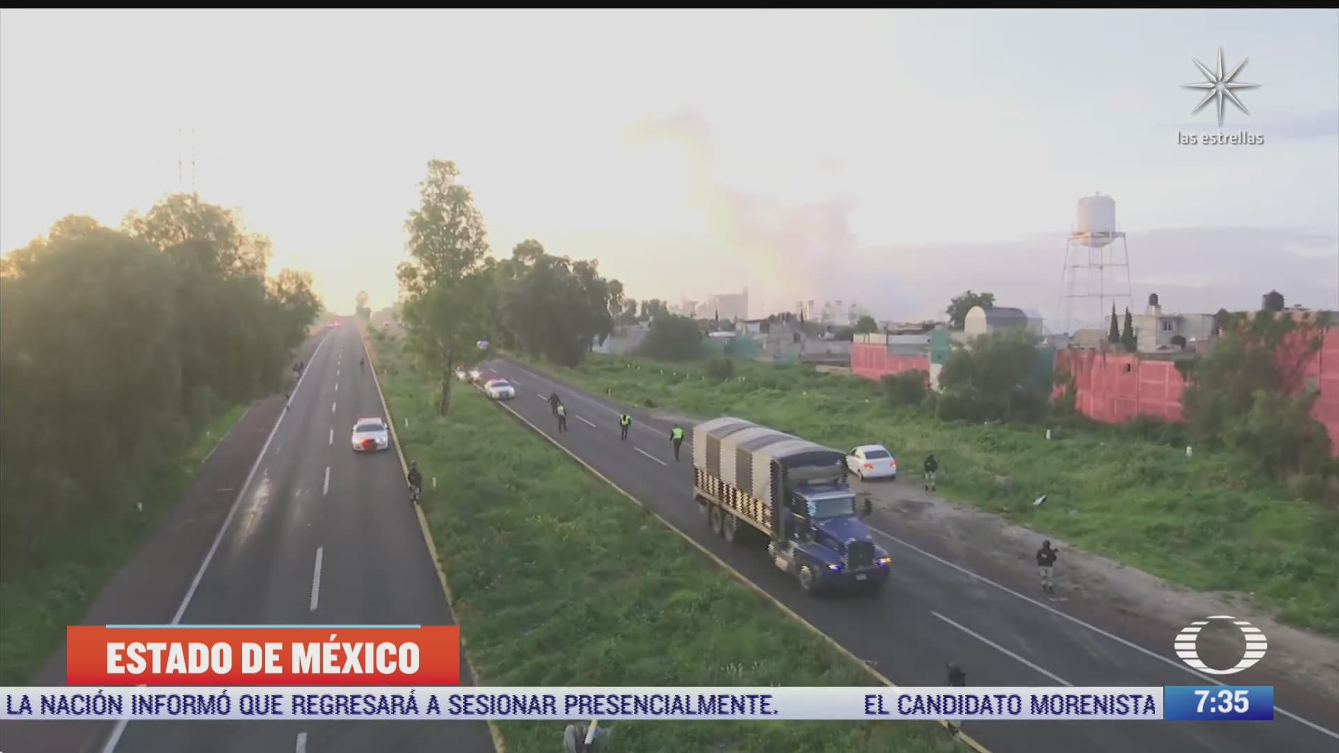 controlan fuga de gasolina en la autopista piramides ecatepec edomex