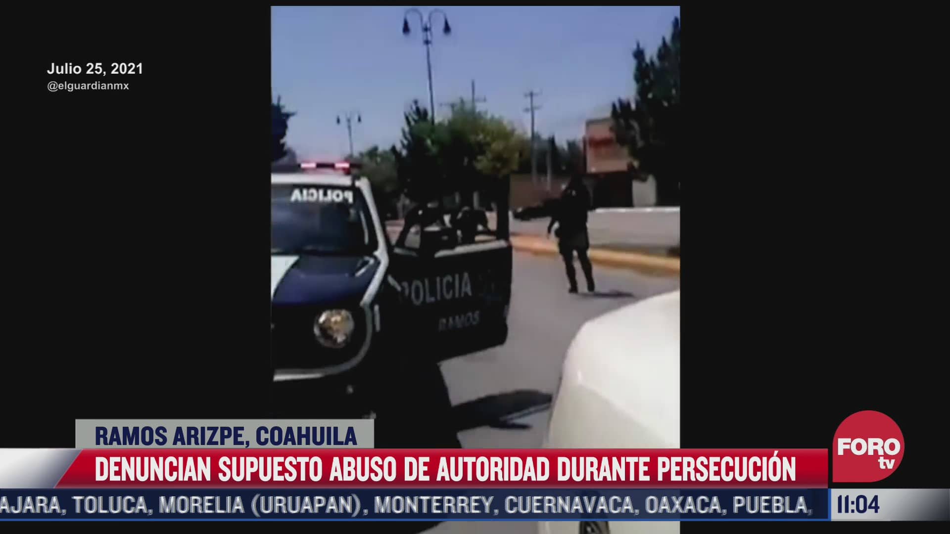denuncian supuesto abuso policial durante persecucion en ramos arizpe coahuila