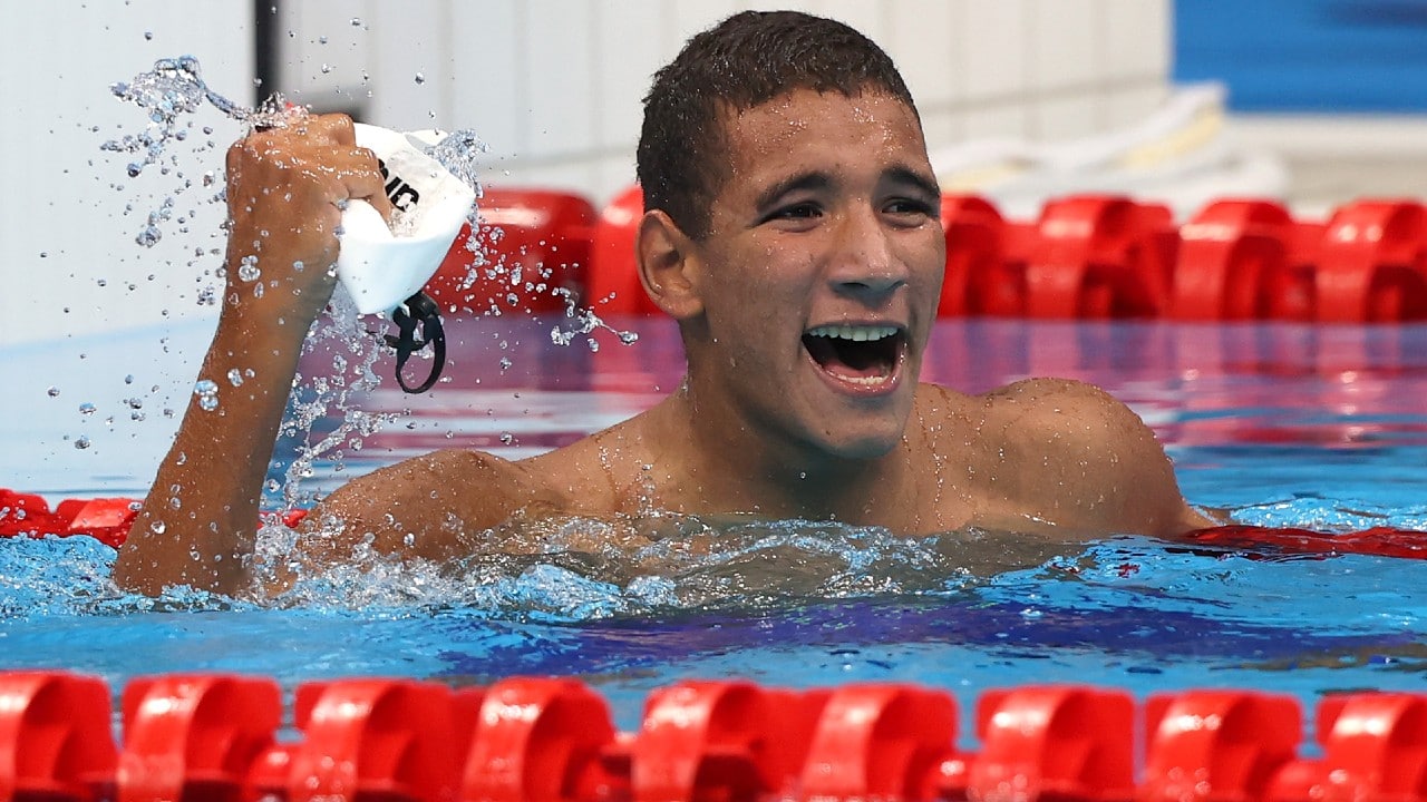 Túnez y Japón celebran inesperados oros olímpicos en natación