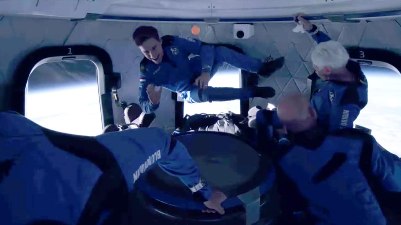  Fotos: Así se vivió el viaje al espacio de Jeff Bezos en la nave de Blue Origin