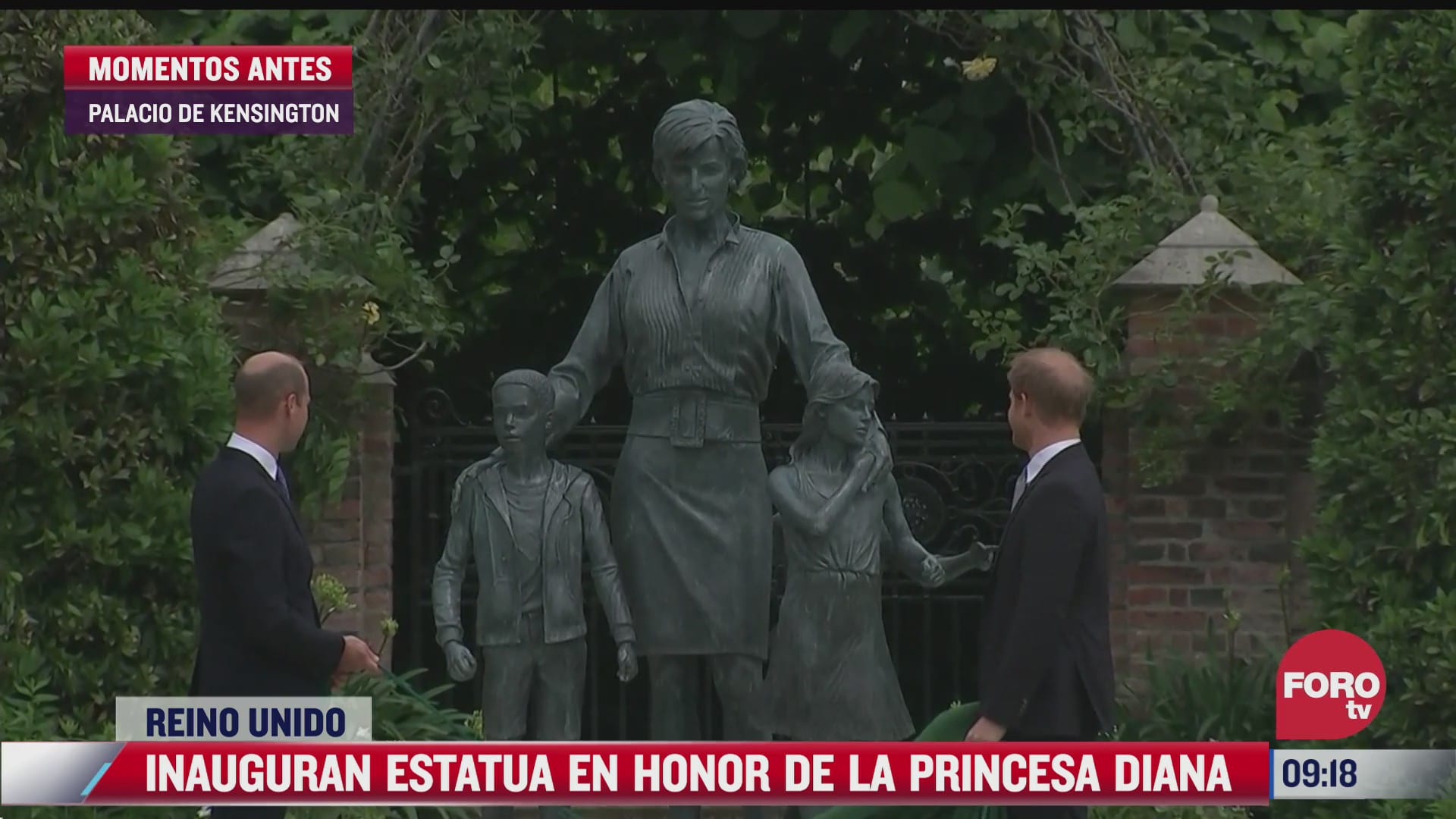 inauguran estatua en honor de la princesa diana