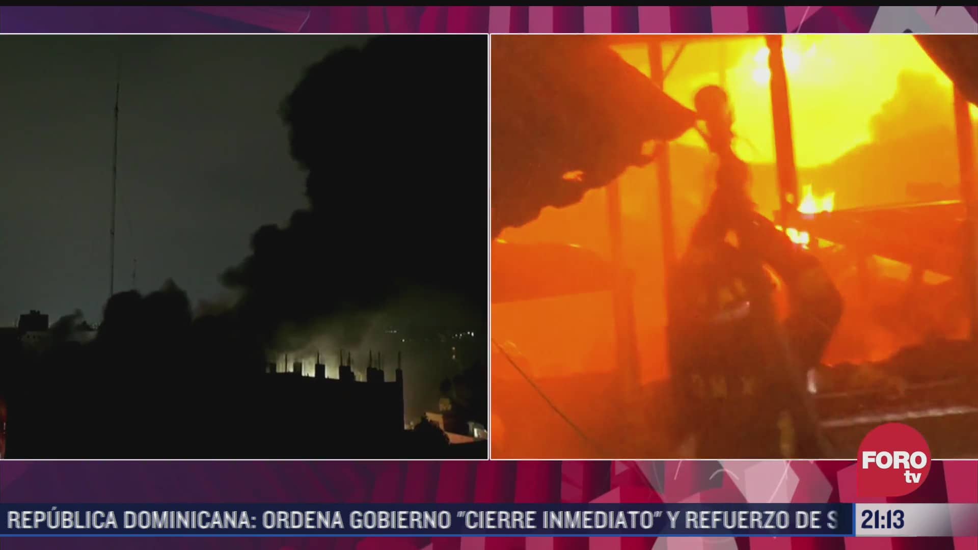 incendio en benito juarez tiene dos columnas de humo jefe de bomberos