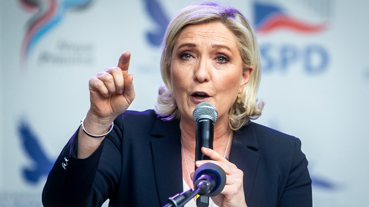 La líder de la extrema derecha francesa, Marine Le Pen es reelegida presidenta de la Agrupación Nacional (RN)