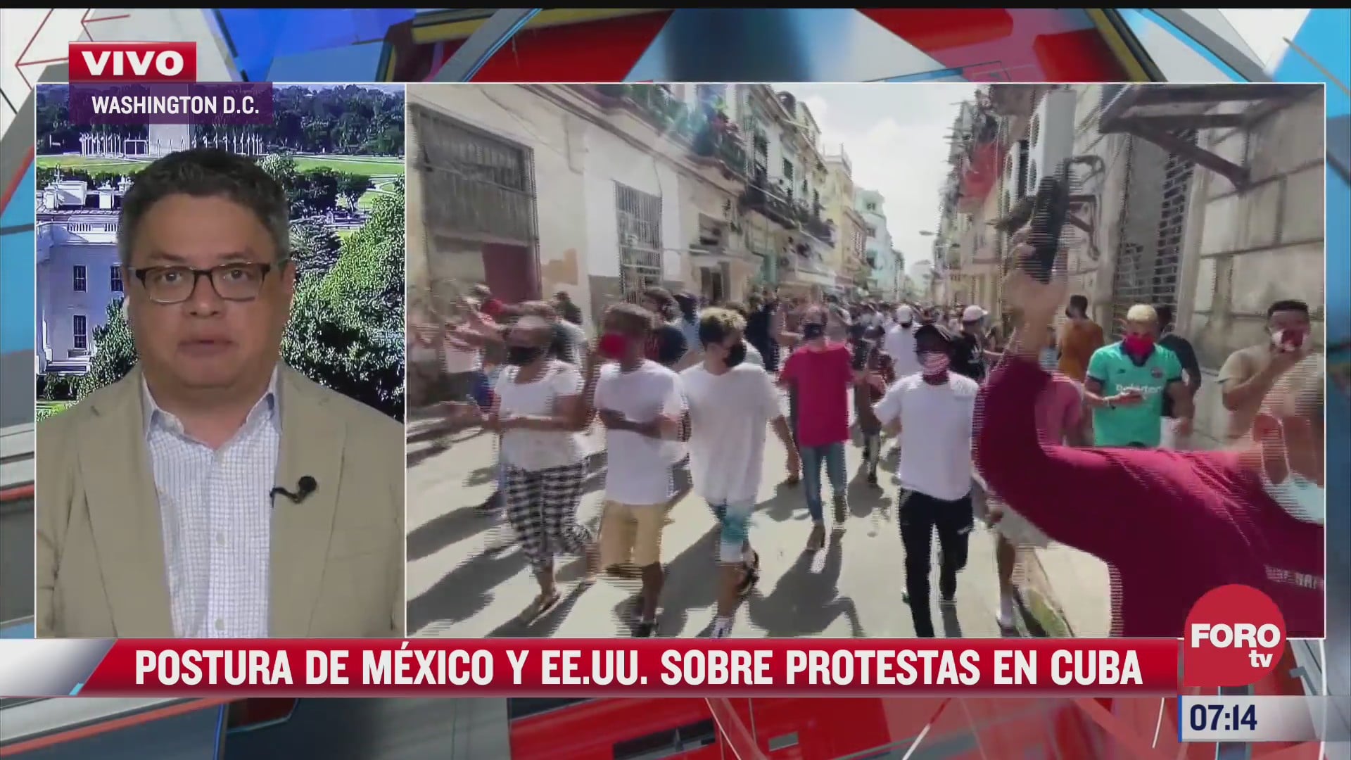 postura de mexico y eeuu sobre protestas en cuba