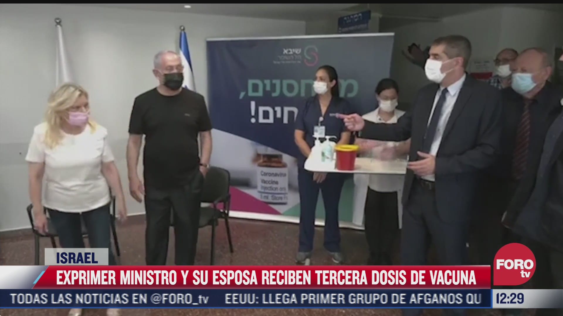 primer ministro de israel recibe tercera dosis contra el covid