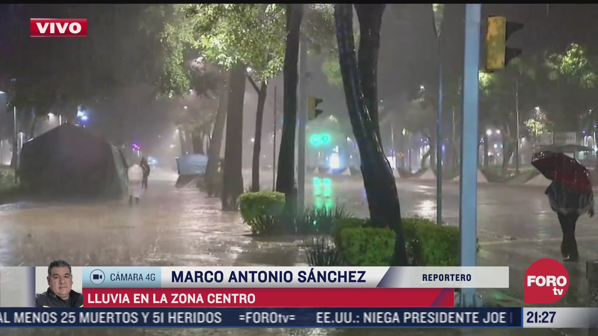 se registran fuertes lluvias en diversos puntos de la ciudad de mexico
