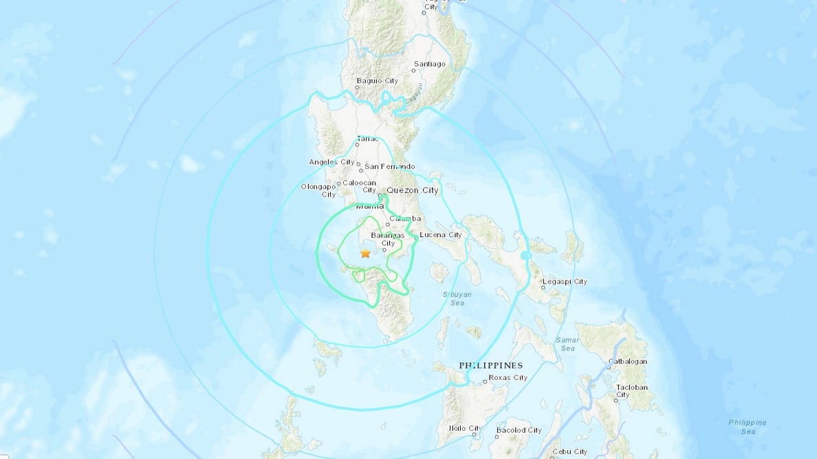 Sismo de 6.7 grados sacude a Filipinas