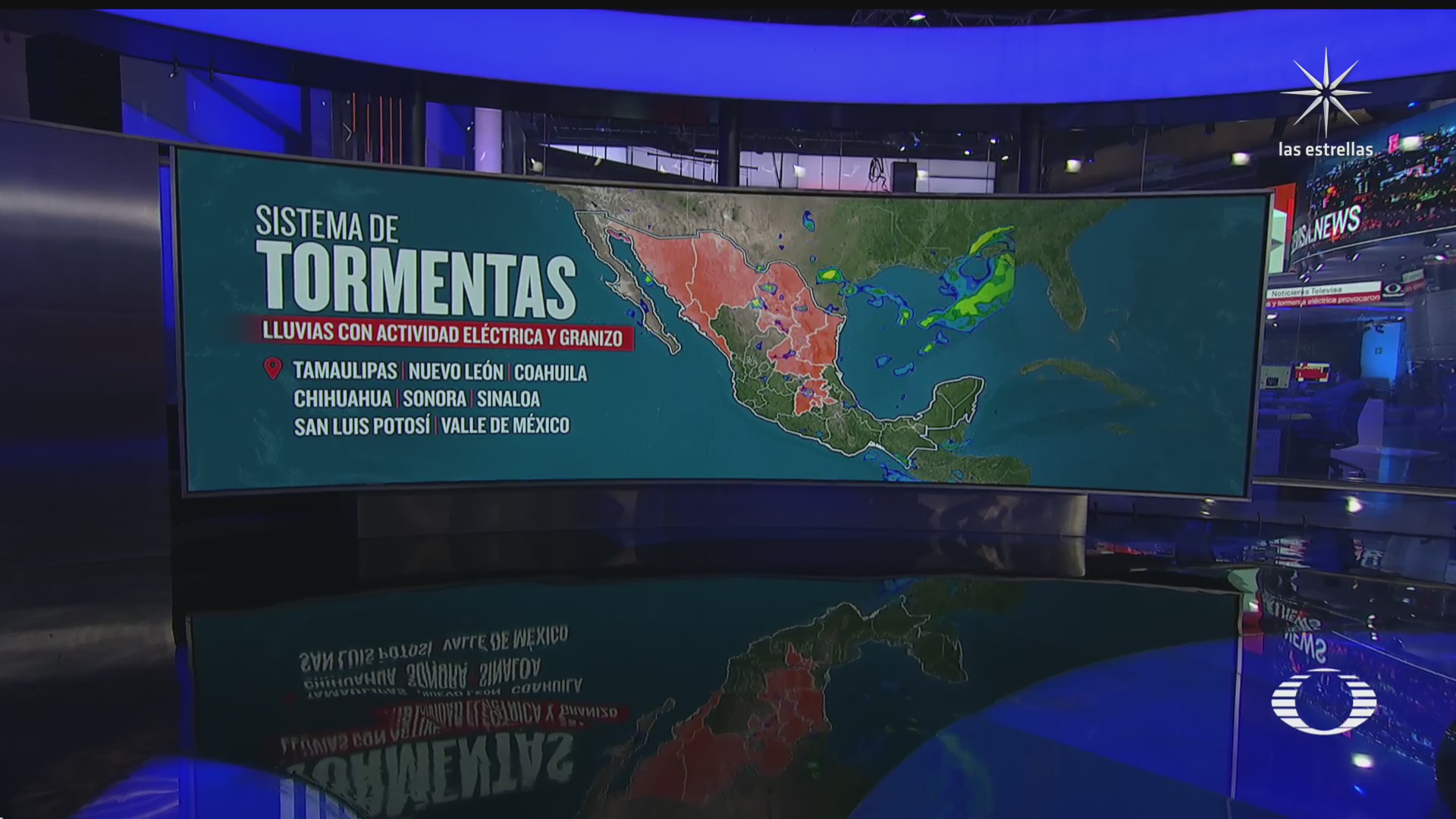 sistema de tormentas afectan el norte y centro de mexico