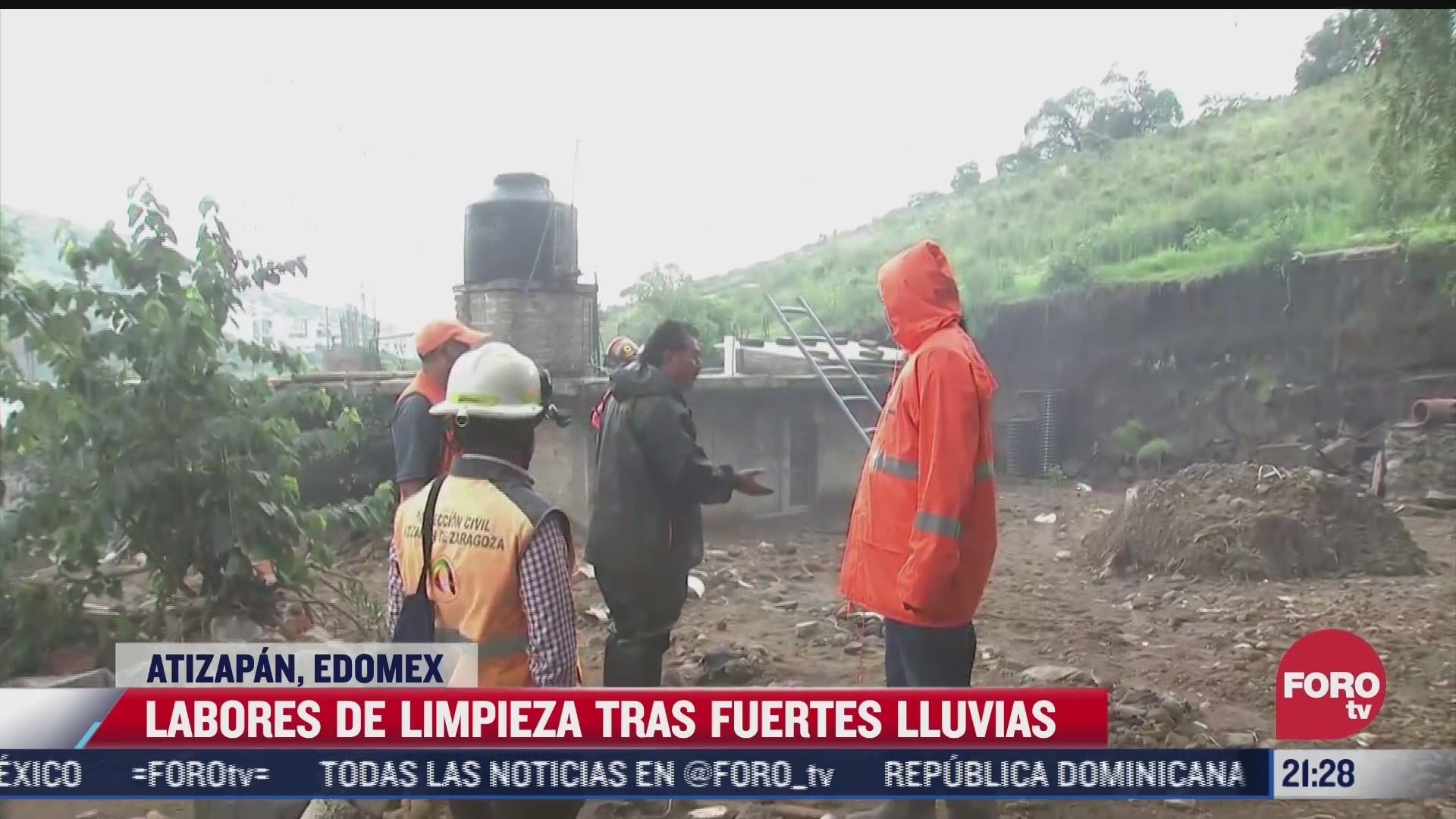Continúa remoción de escombros en Atizapán de Zaragoza tras inundaciones
