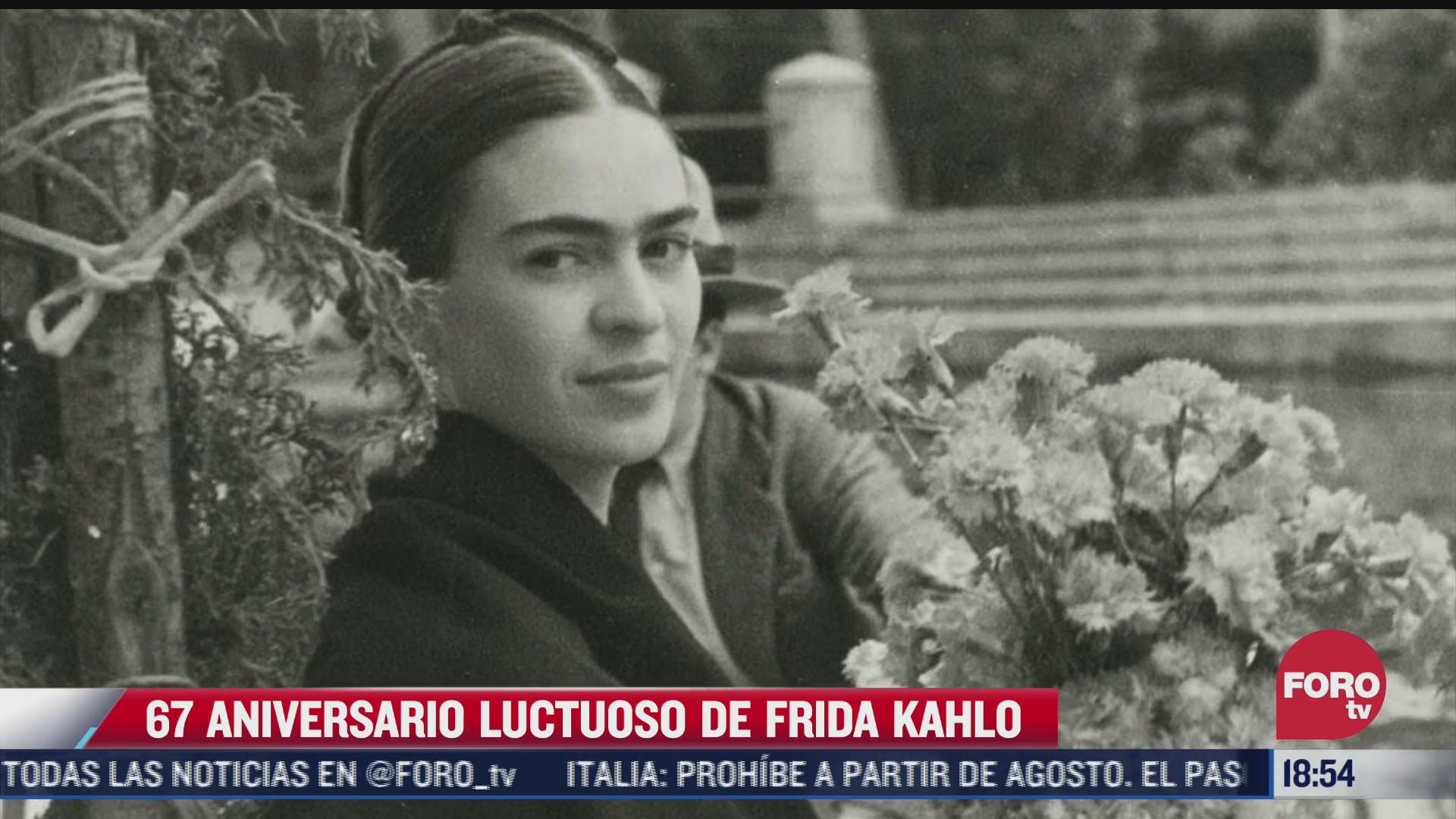 un dia como hoy pero de 1954 murio la gran frida kahlo