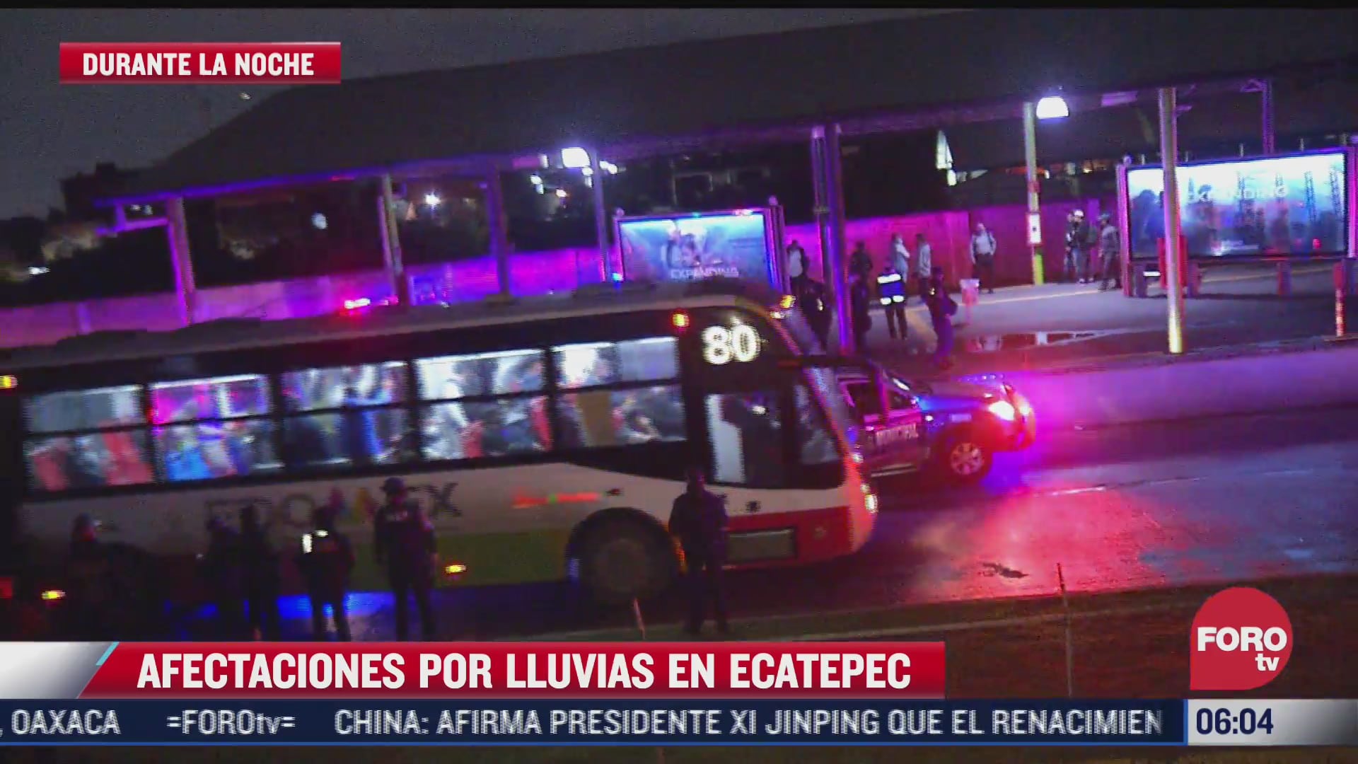 usuarios del mexibus resultaron afectados por fuerte lluvia en ecatepec