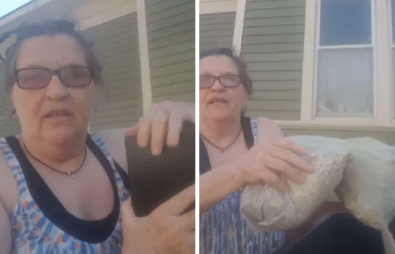 Video: Mujer tira las cenizas de su marido a la basura