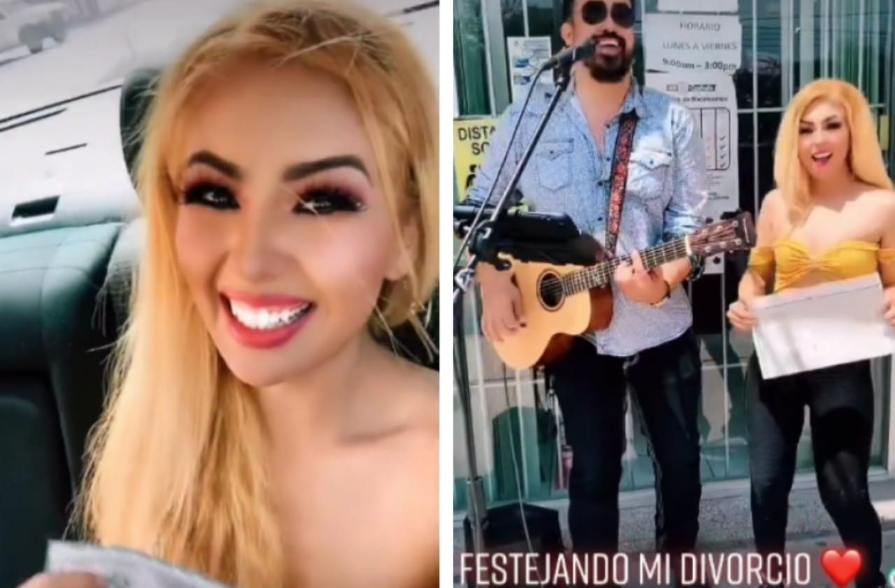 Mujer celebra su divorcio con música en Torreón