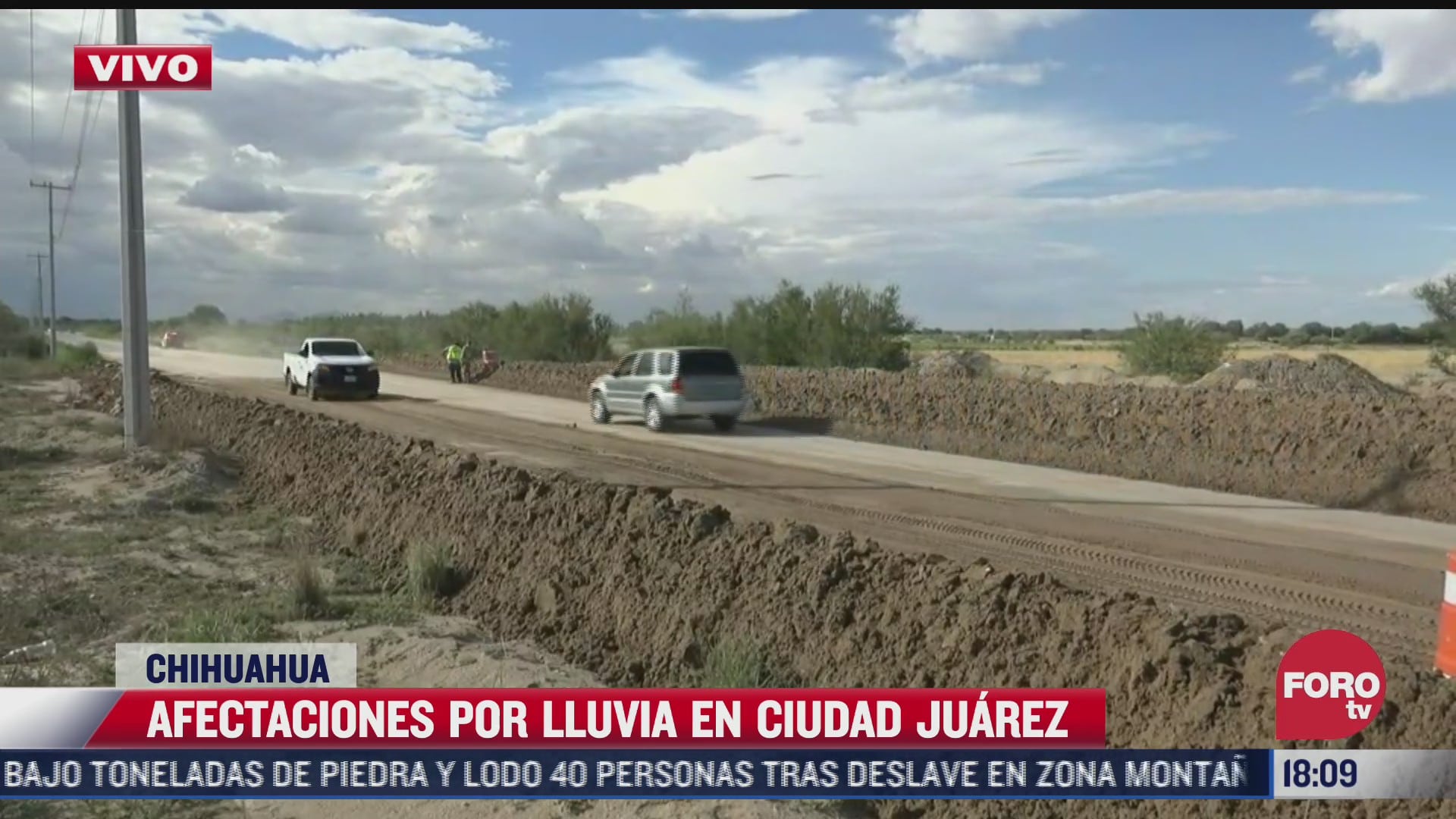 abren el paso de la carretera federal 2 en chihuahua tras afectaciones por lluvias
