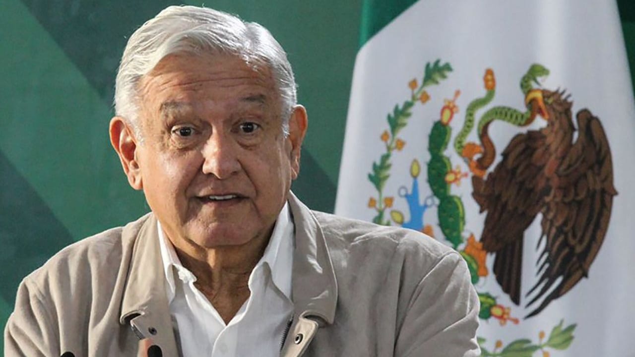 Andrés Manuel López Obrador, presidente de México, en la conferencia de prensa matutina desde Xalapa Veracruz.