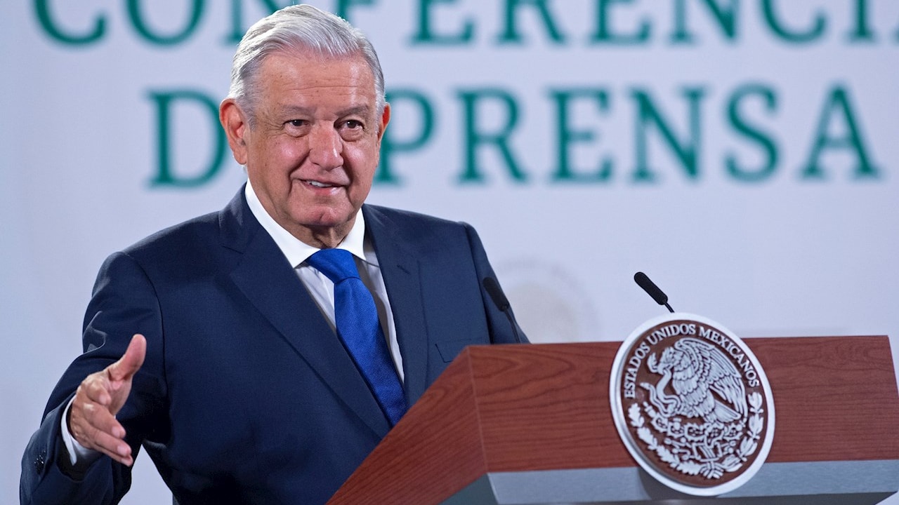 Andrés Manuel López Obrador, presidente de México, en conferencia de prensa matutina