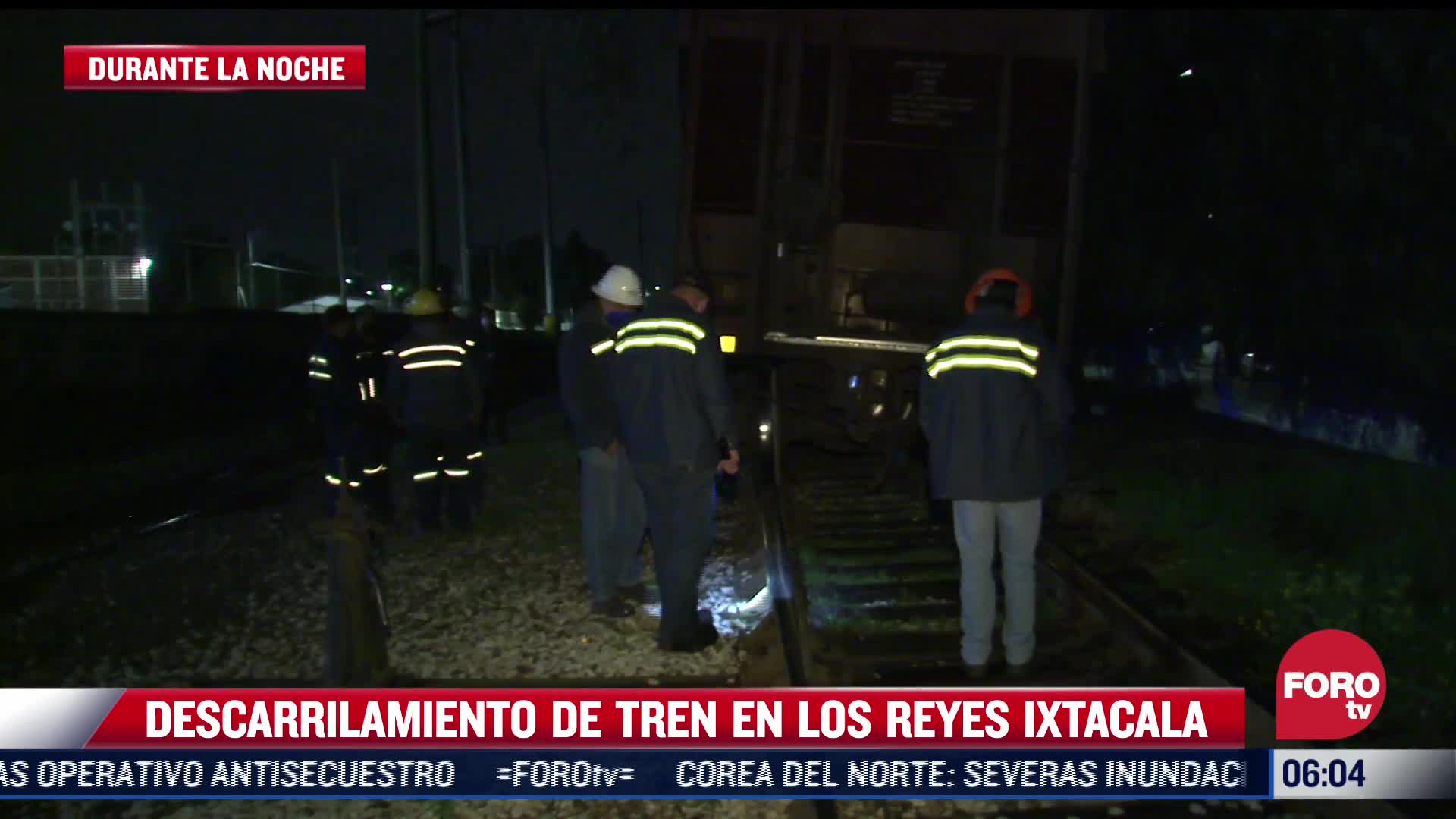 Descarrilamiento de tren en Los Reyes Ixtacala, Estado de México