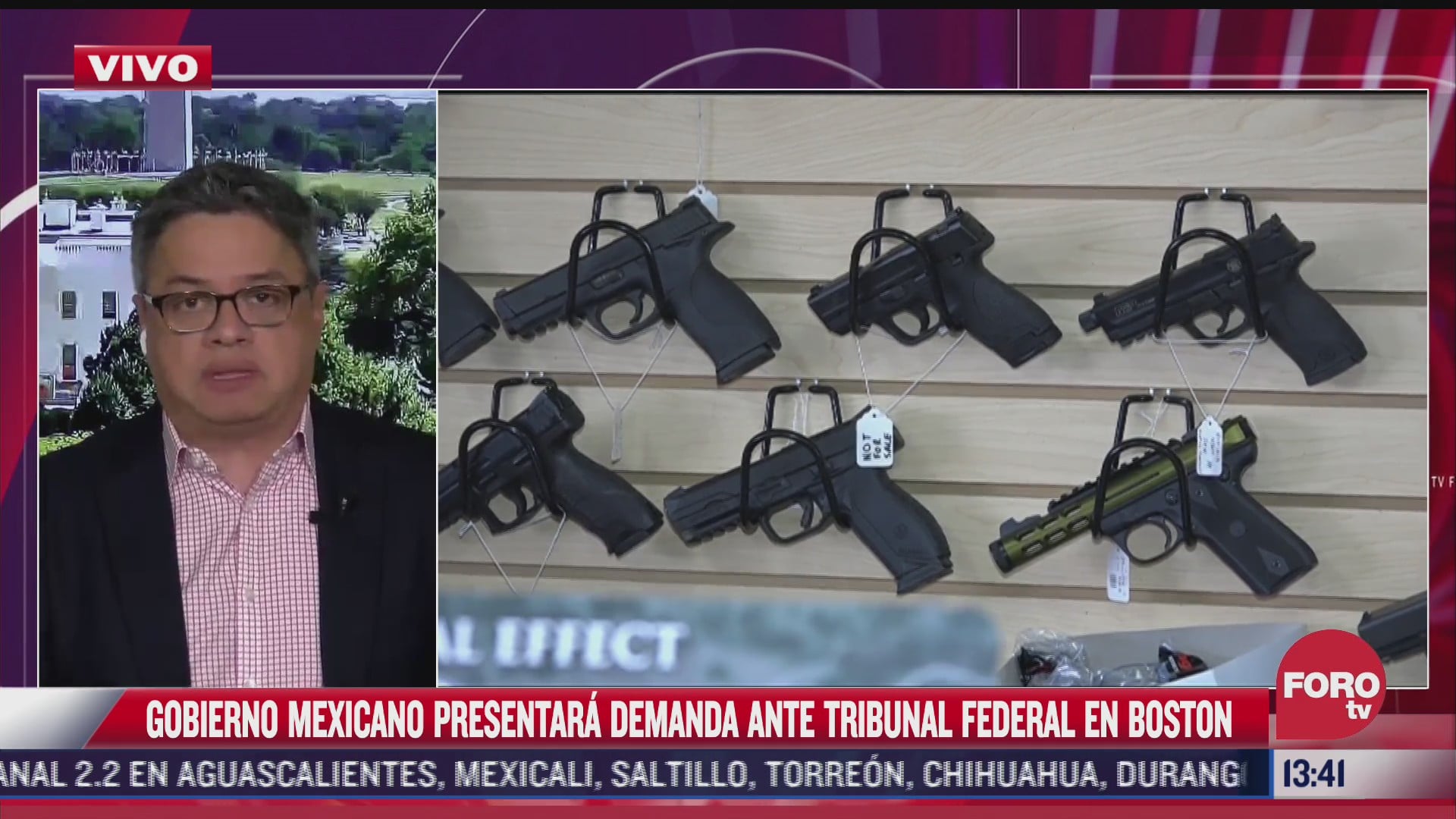 gobierno mexicano presenta demanda historica por trafico ilegal de armas