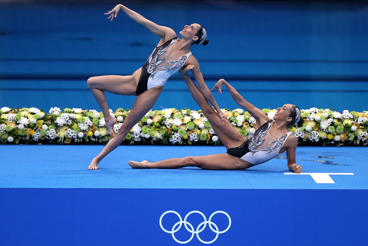 Nuria Diosdado y Joana Jiménez en la final de nado sincronizado en Tokio 2020
