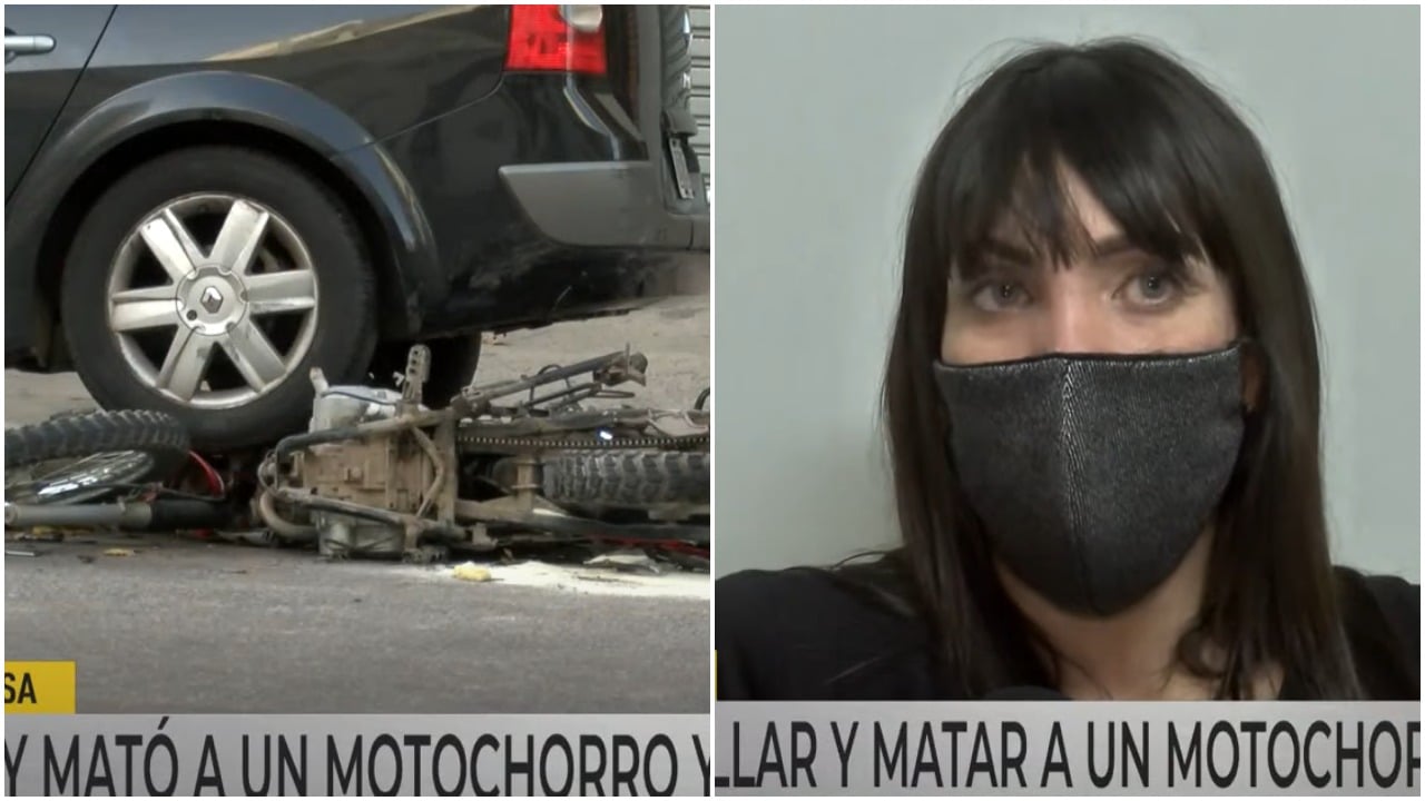 Cecilia Rivas, motochorros, delincuentes, Argentina, captura de pantalla