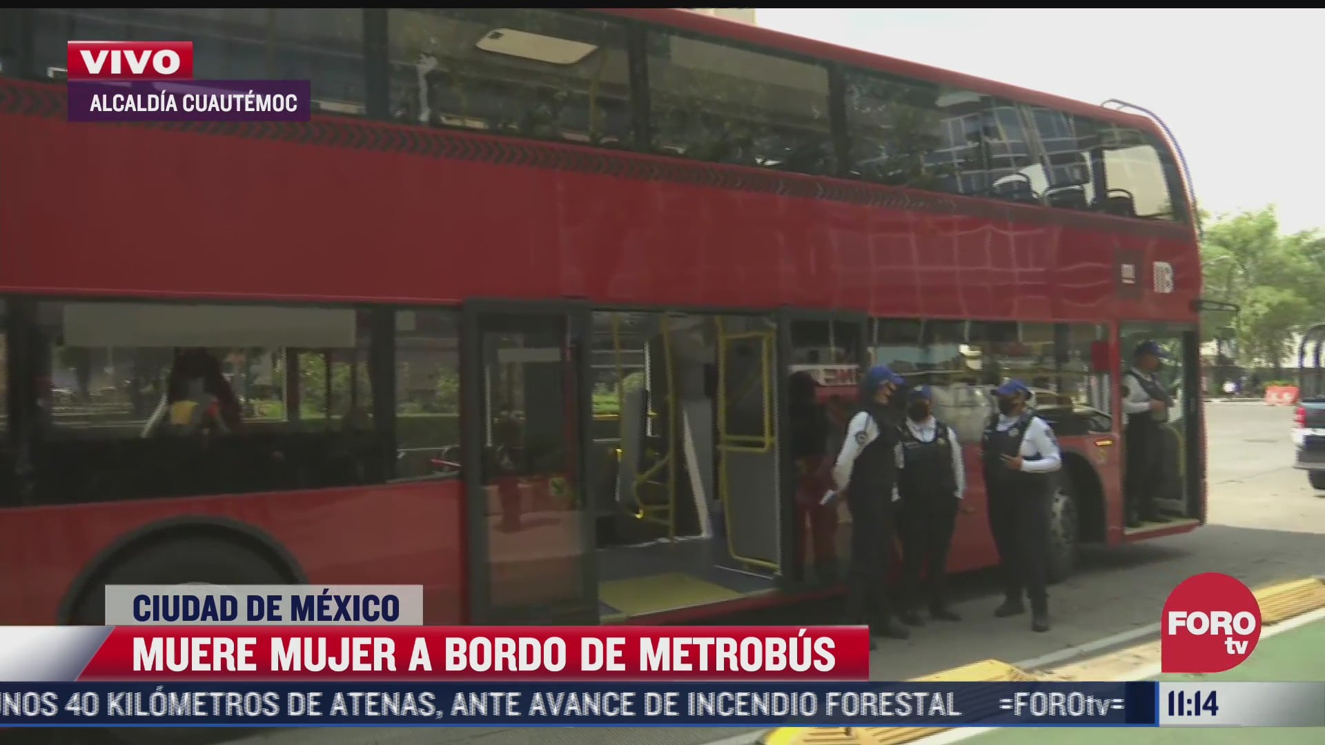 muere mujer a bordo de metrobus en cdmx
