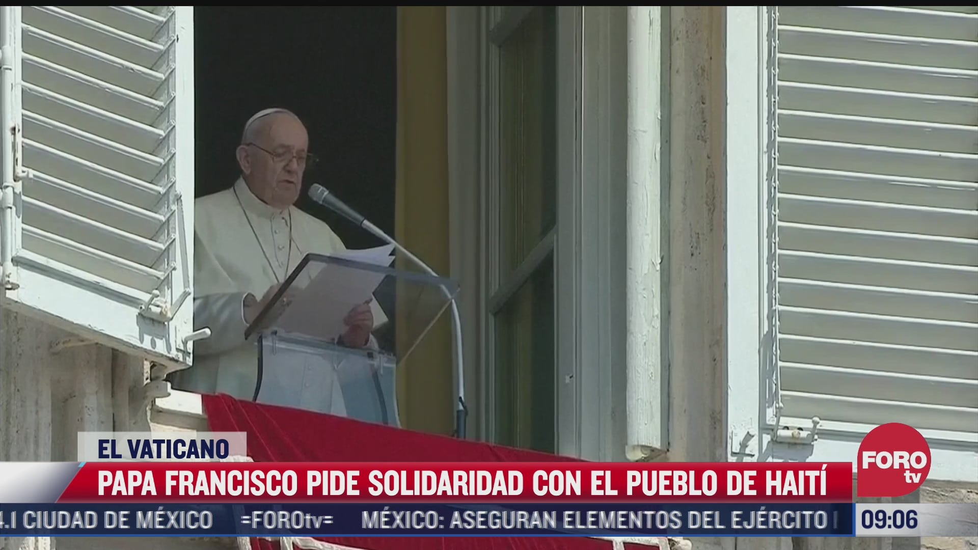 papa francisco expresa su solidaridad con la poblacion de haiti tras terremoto