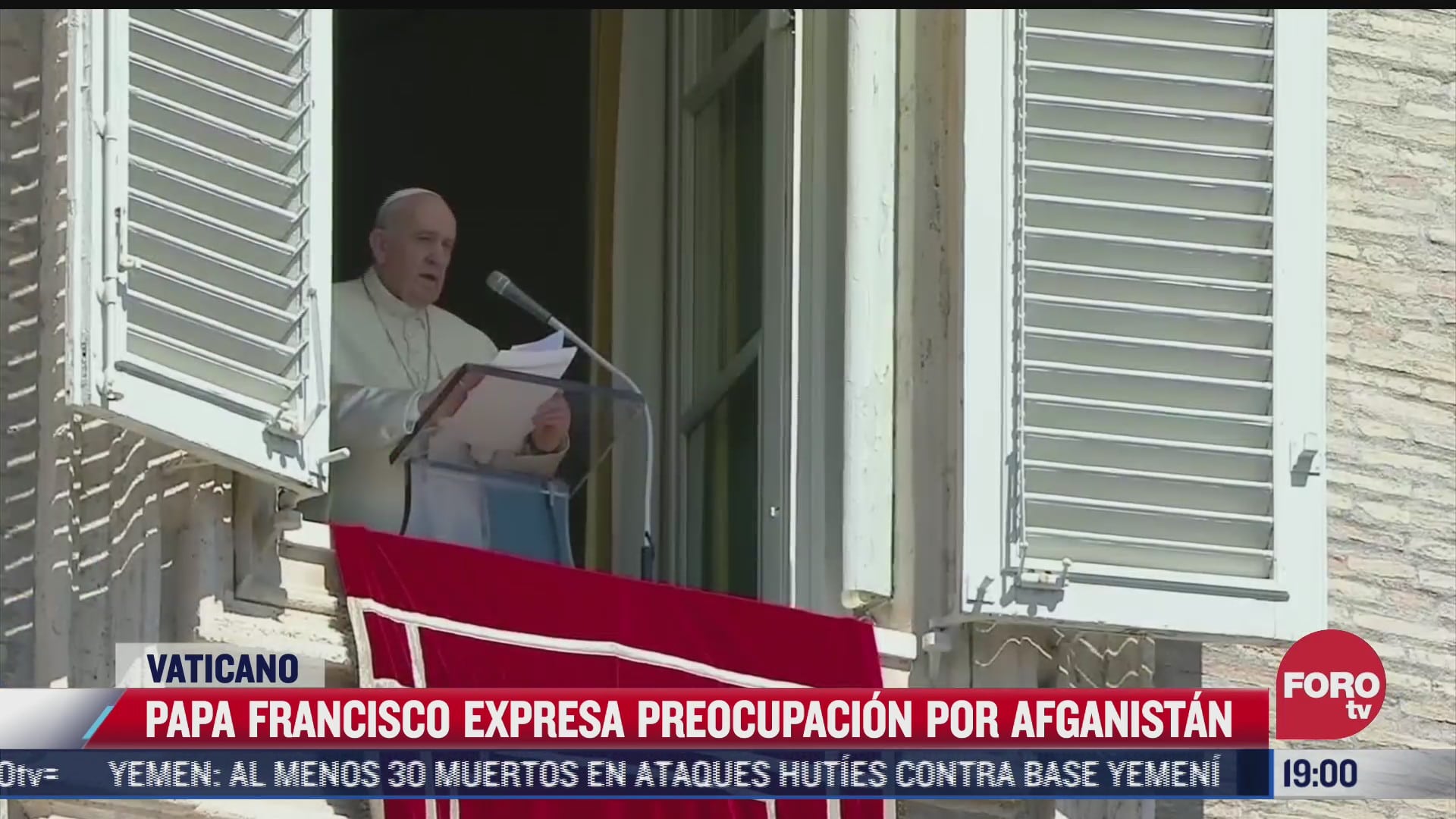 papa francisco rechaza violencia en afganistan