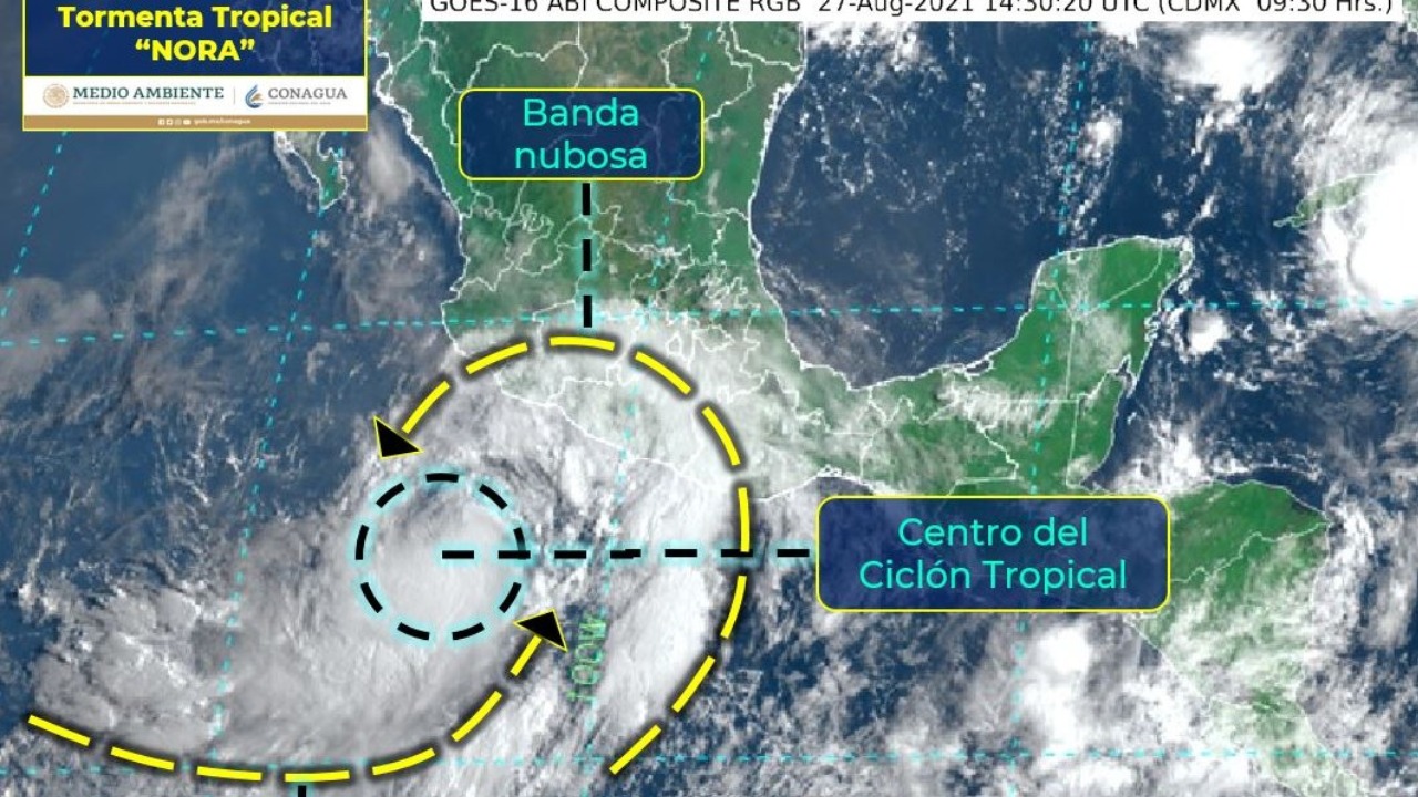 Tormenta tropical Nora amenaza con impactar Los Cabos, Baja California Sur, como huracán