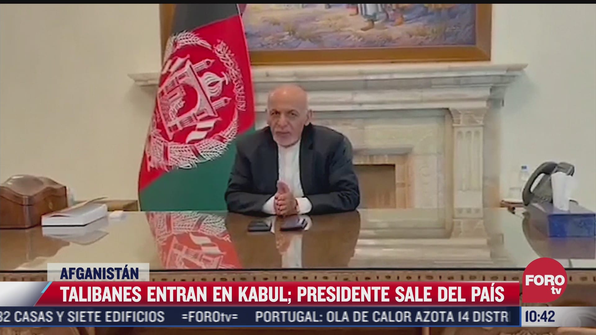presidente de afganistan abandona el pais tras amenazas de muerte