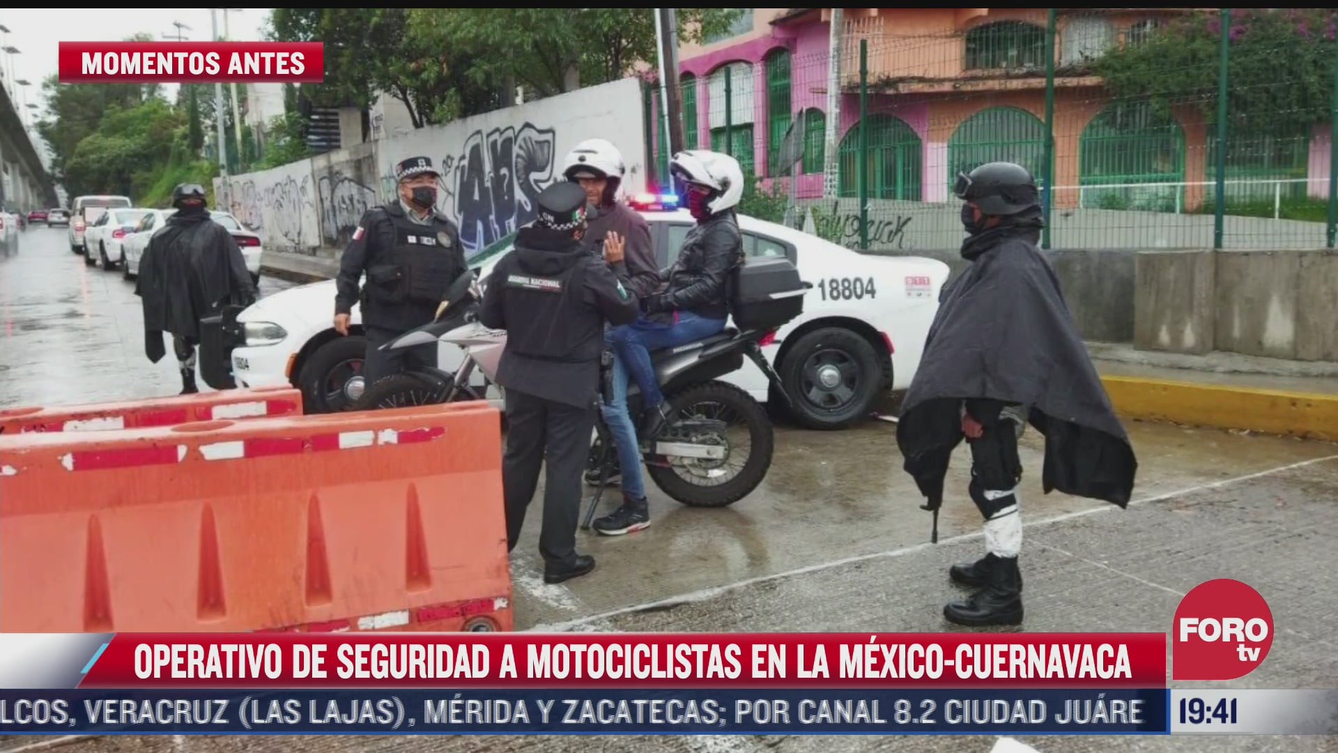realizan operativo para motociclistas en la mexico cuernavaca