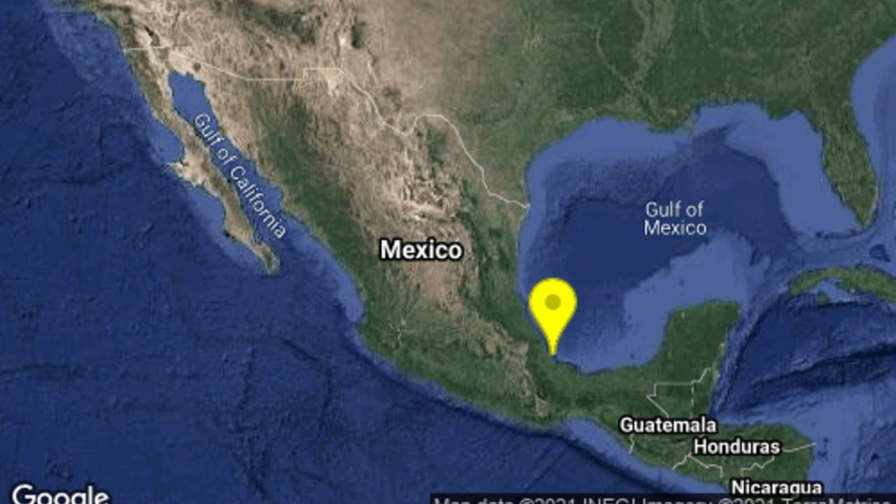 Se registra sismo de magnitud 4.9 en Veracruz