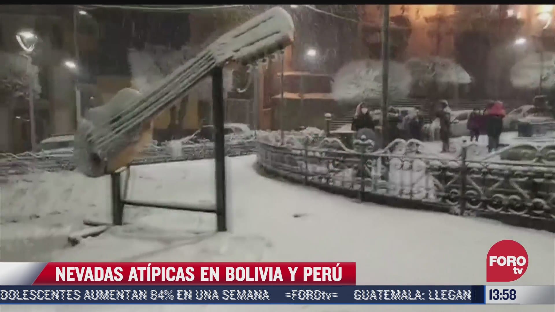 se registran nevadas atipicas en paises de sudamerica