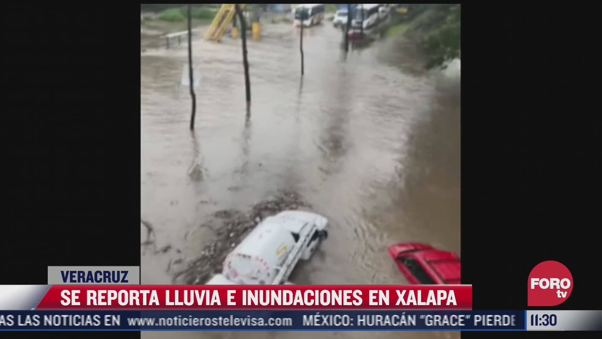 se reporta lluvia e inundaciones en xalapa por grace