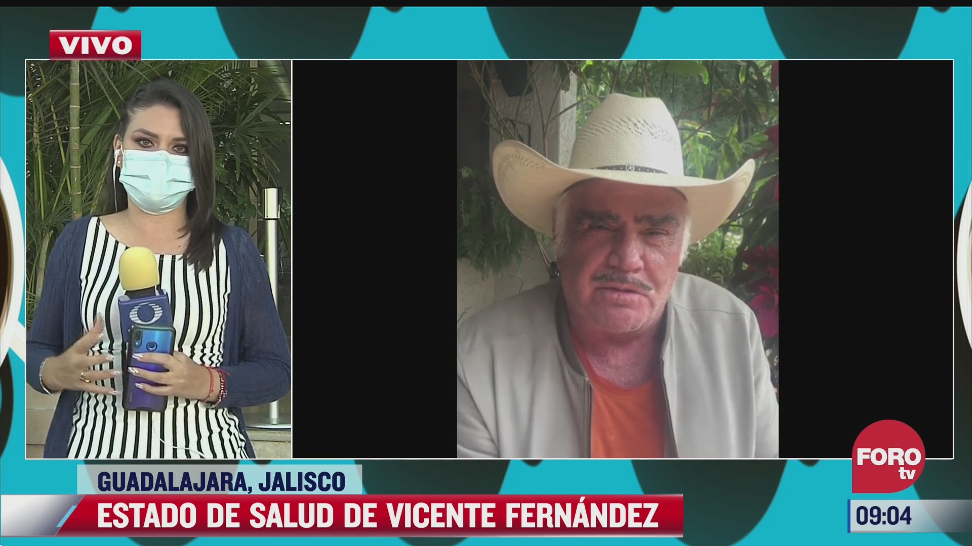 Vicente Fernández se comunica con sus hijos con parpadeo de ojos