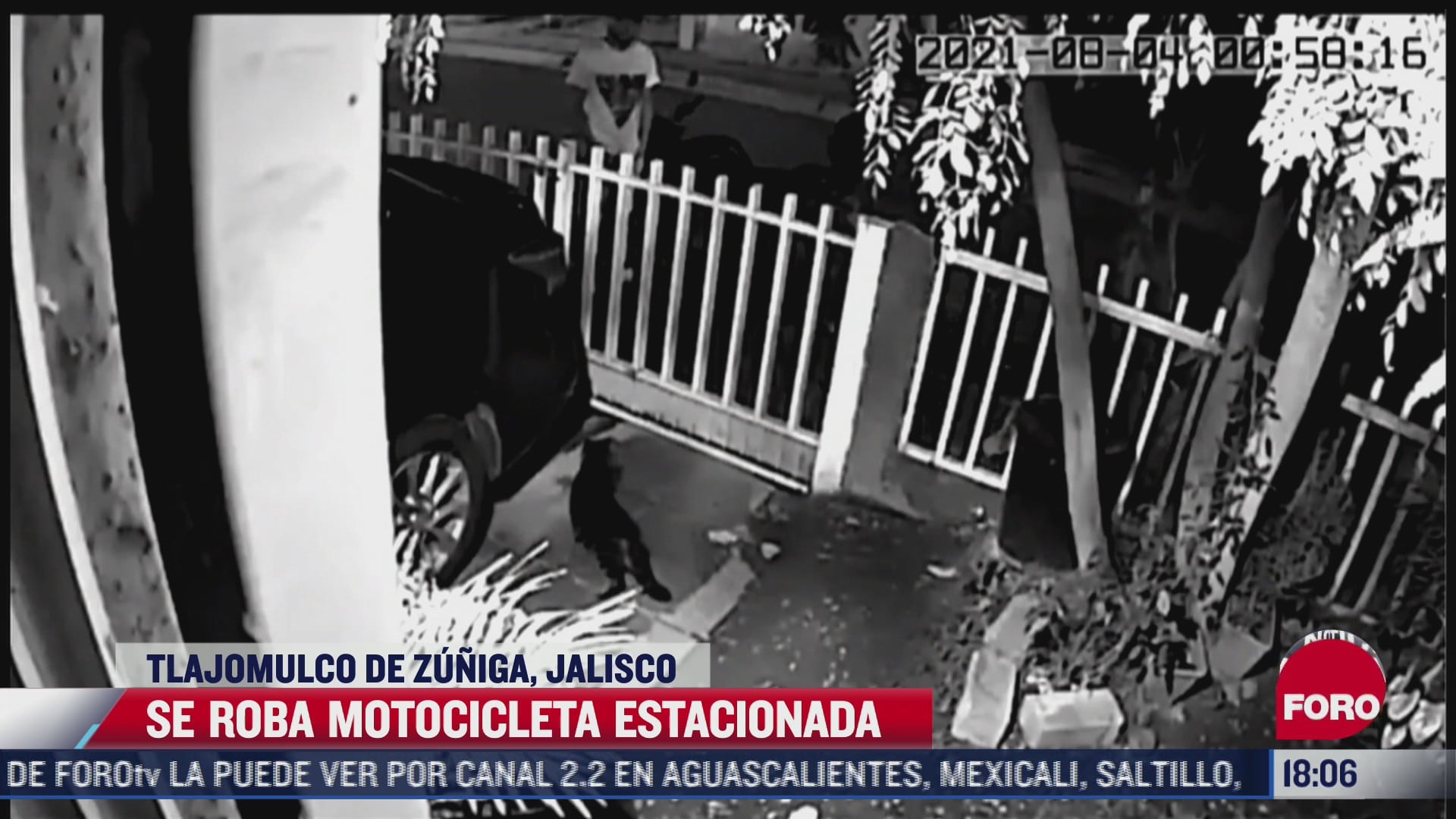 video captan el momento en el que un hombre robo una motocicleta en jalisco