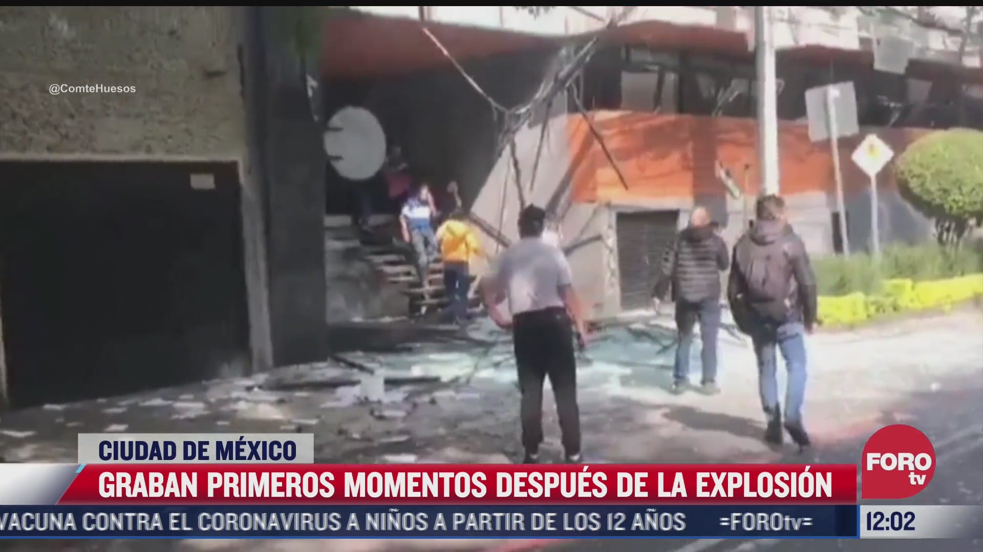 video graban como quedo la zona de la explosion de gas minutos despues del siniestro en avenida coyoacan