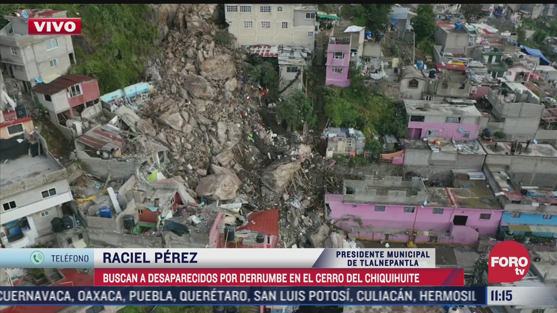 136 casas seran desalojadas tras el deslave en cerro de chiquihuite confirma raciel perez