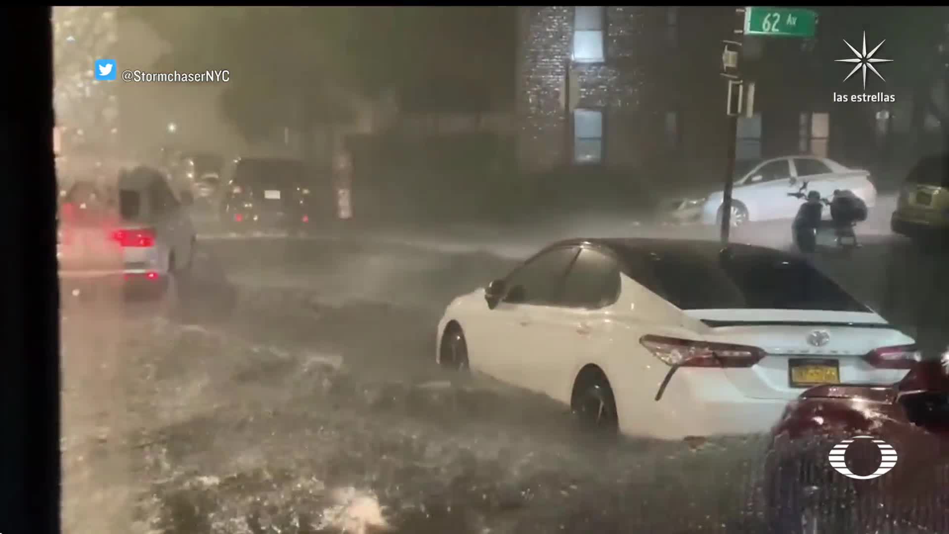 Video: Imágenes impactantes de inundaciones en Nueva York