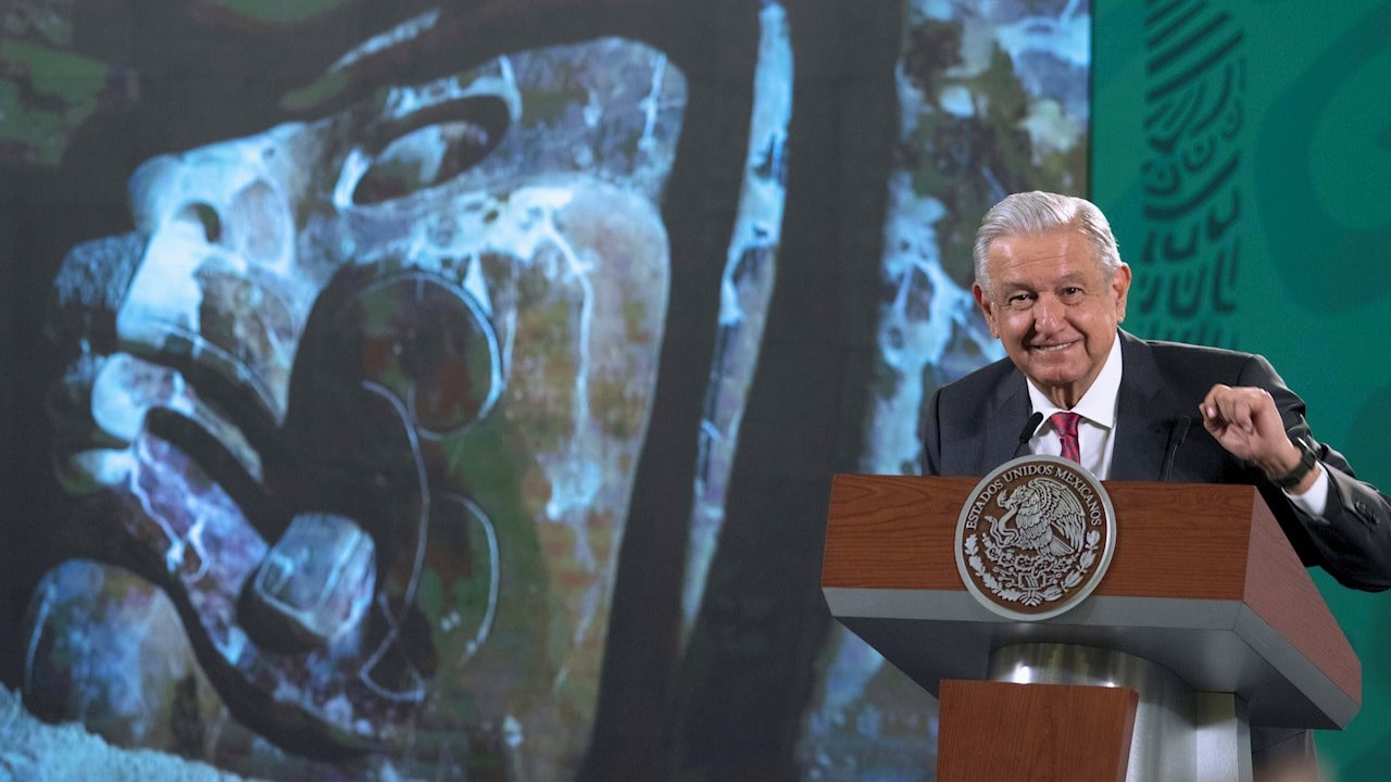 El presidente Andrés Manuel López Obrador, en la conferencia mañanera