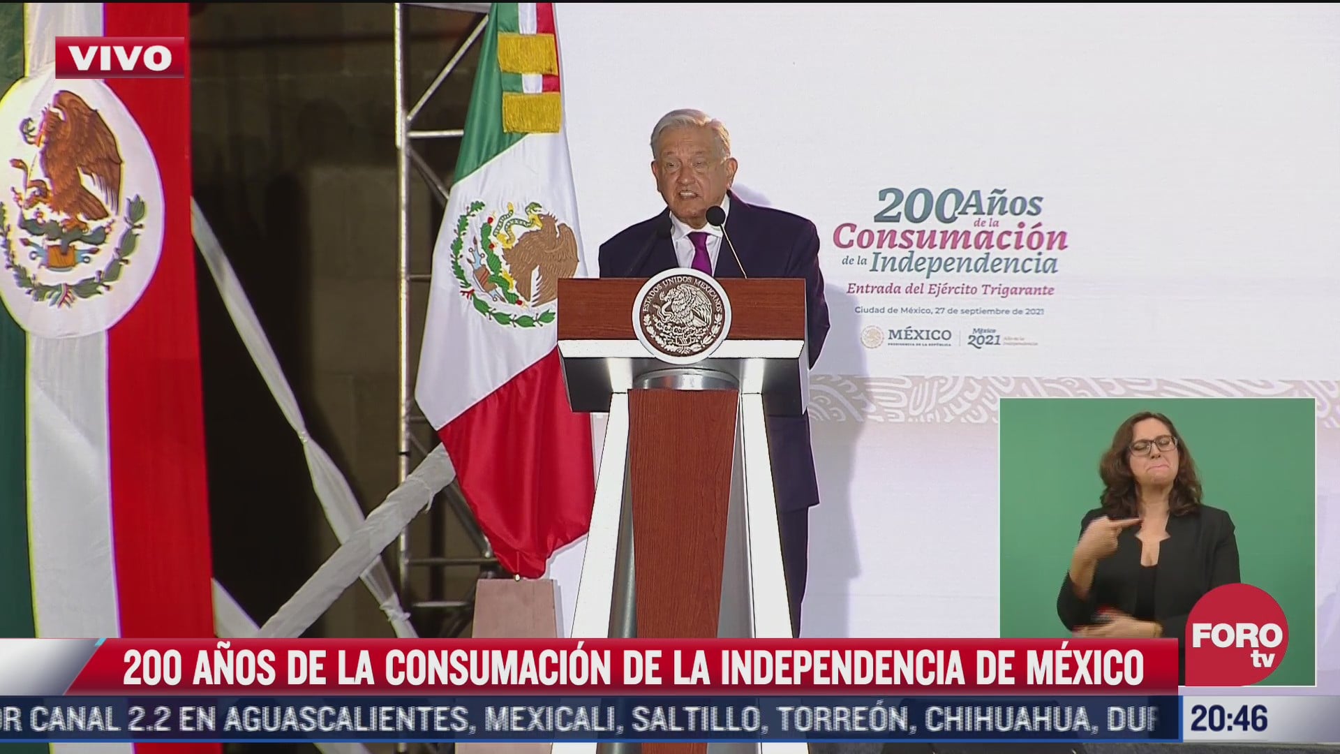 amlo encabeza ceremonia por 200 ano de la consumacion de la independencia de mexico