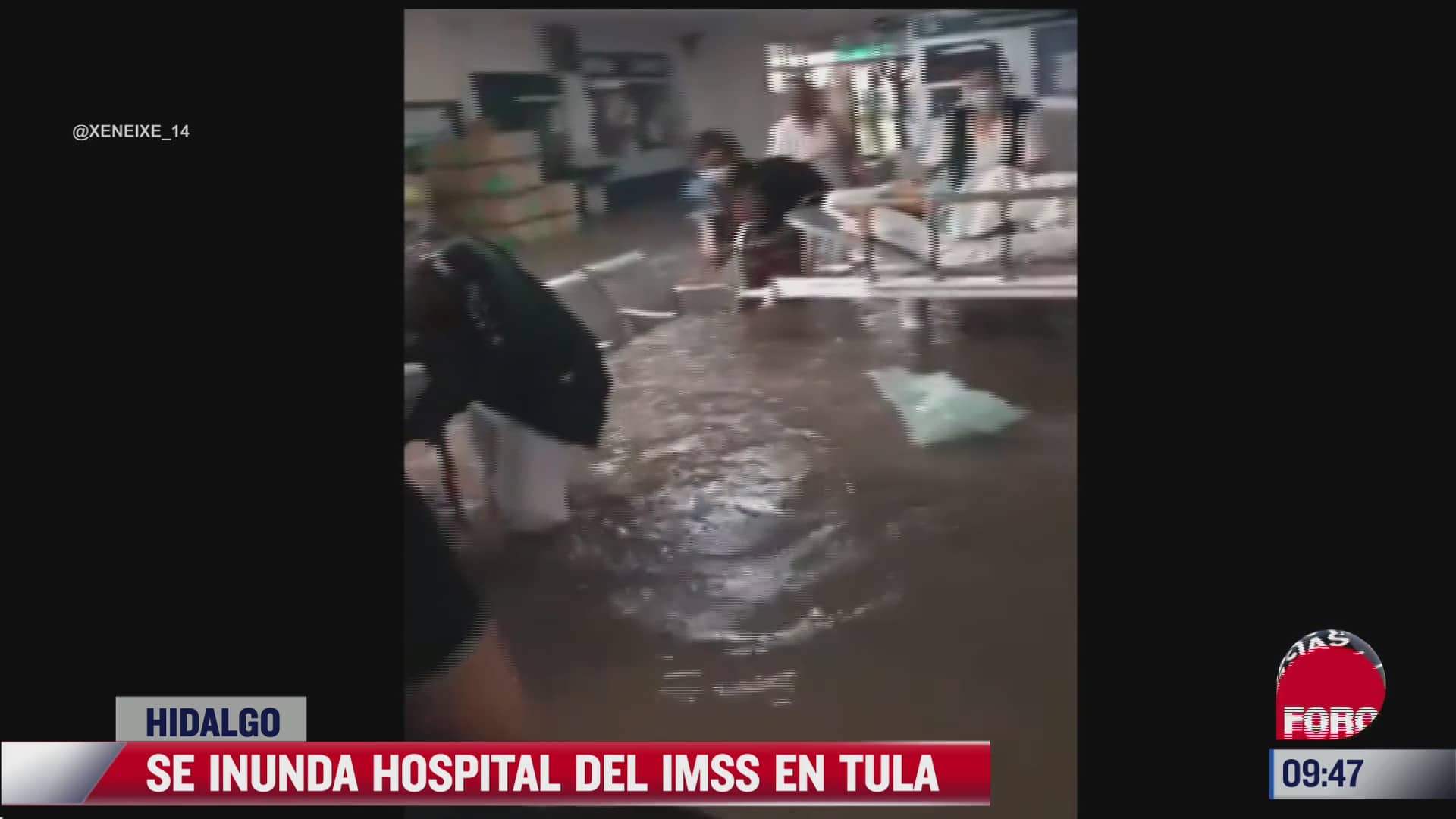 asi quedo el hospital del imss tras las inundaciones en tula