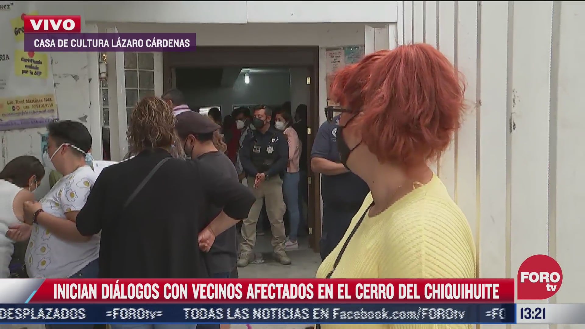 autoridades inician dialogo con vecinos afectados por derrumbe en el chiquihuite