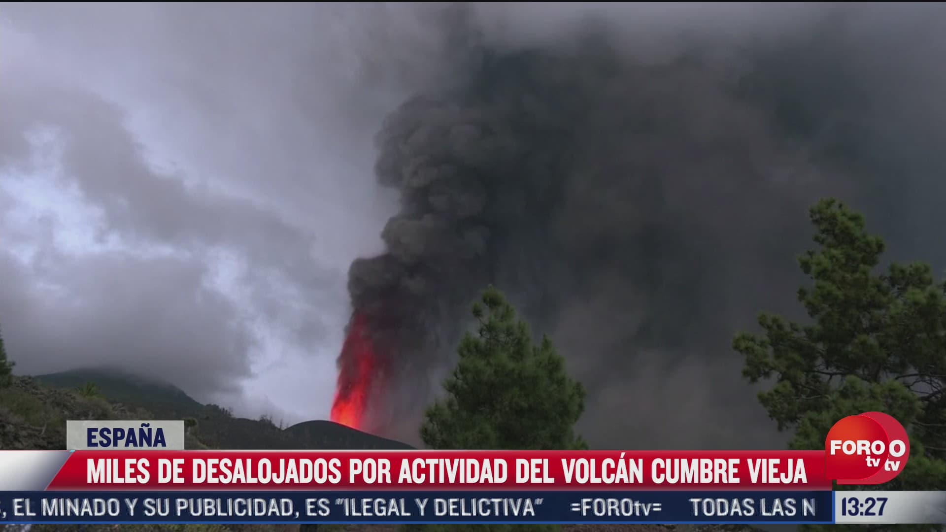 avanza lava del volcan de cumbre vieja en espana