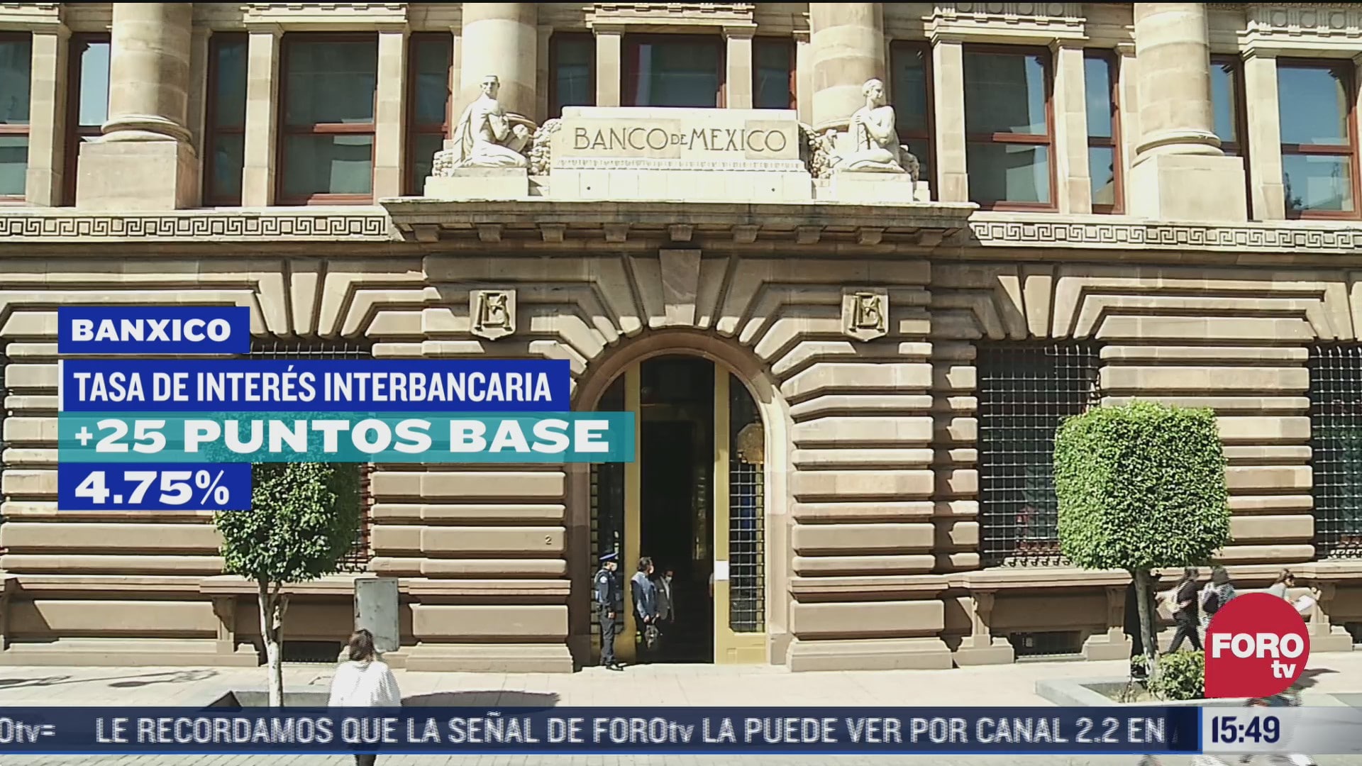 banxico aumenta 25 puntos base la tasa de interes interbancaria