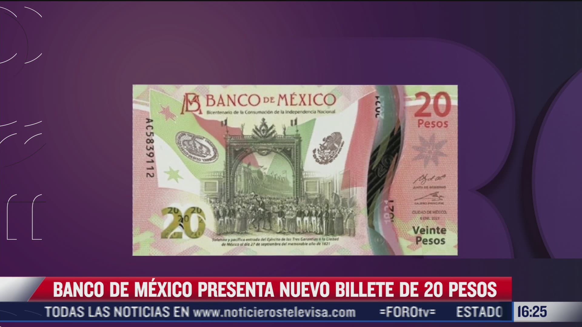 banxico presenta nuevo billete de 20 pesos