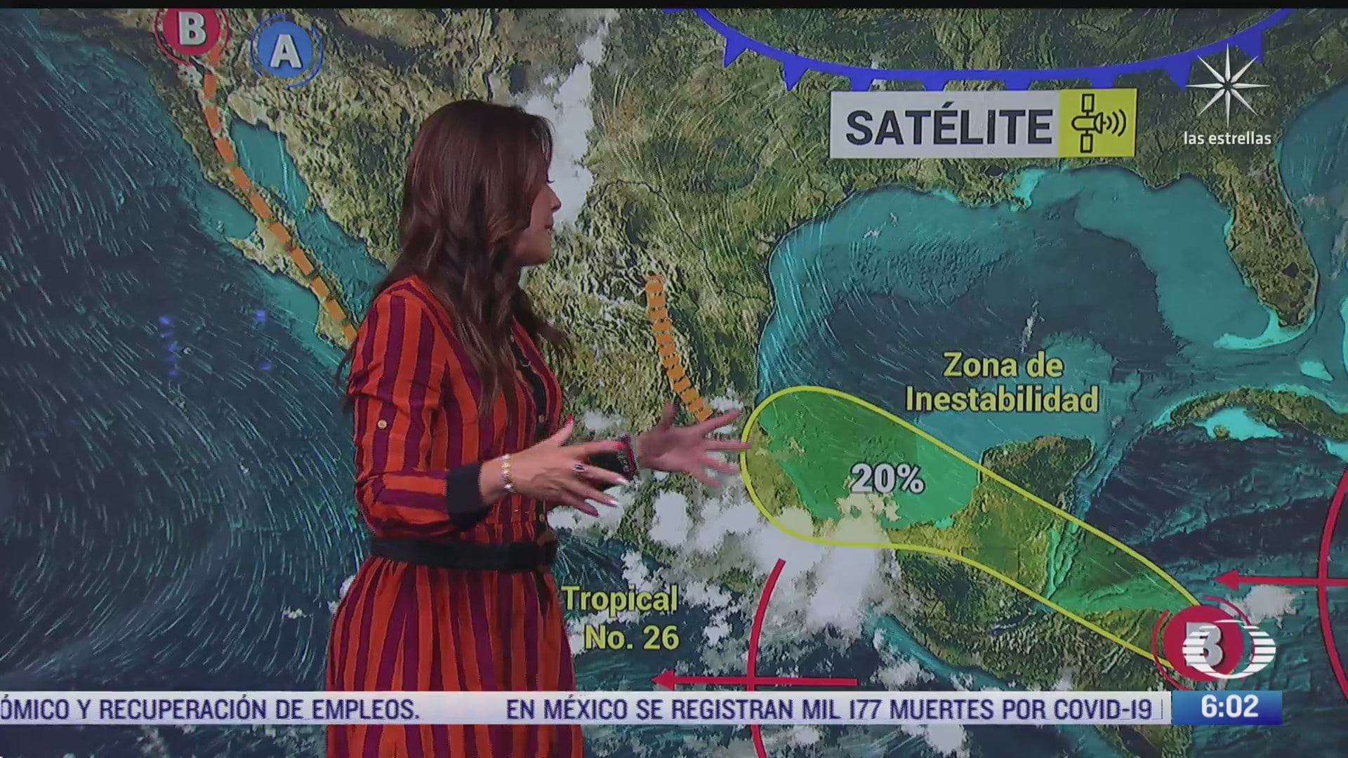 canal de baja presion provocara lluvias fuertes en noroeste y centro de mexico