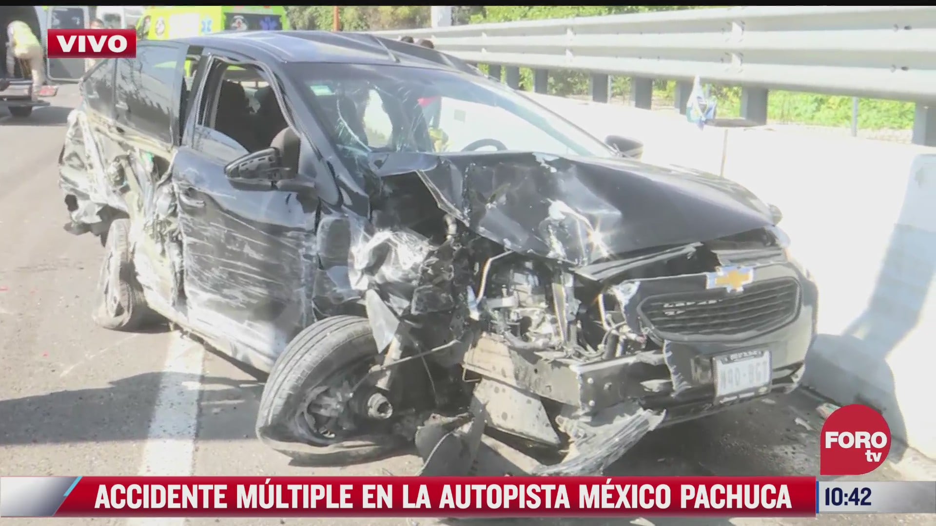 carambola en la autopista mexico pachuca deja 14 lesionados
